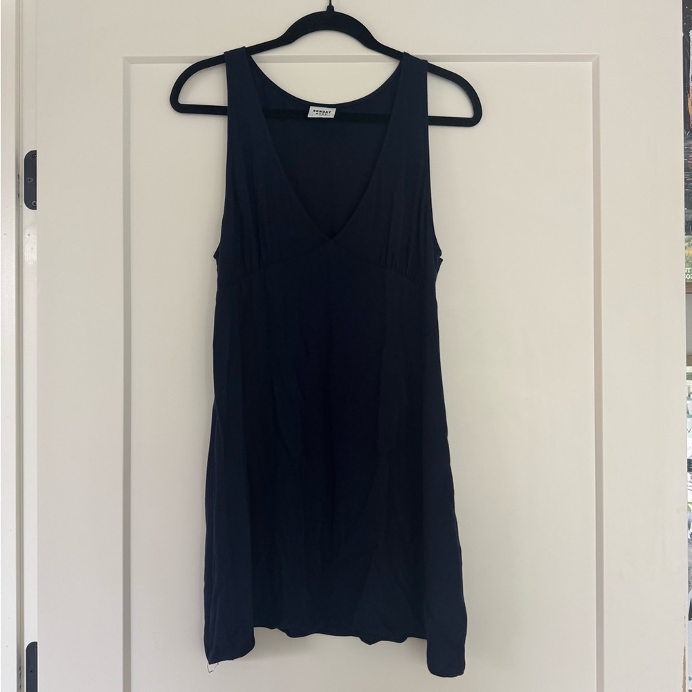 ARITZIA Sunday Best navy blue mini dress - medium